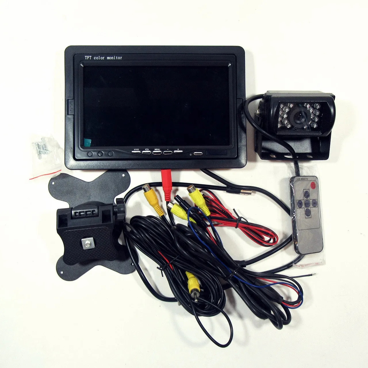 7" Pillow TFT LCD Color Car Monitor (Black)